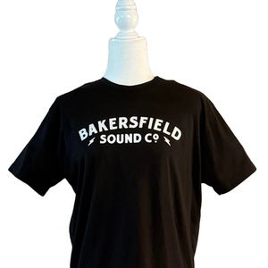 Black “BAKERSFIELD SOUND CO” Crew Neck Short Sleeve Tee